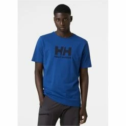 T-shirts HELLY HANSEN LOGO T-SHIRT DEEP FJORD 23 Bleu -Vêtements casual Homme Soldes Boutique 9 106058 logo t shirt deep fjord 33979 606 03