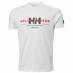 T-shirts HELLY HANSEN RWB GRAPHIC T-SHIRT WHITE 22 Blanc / Noir / Rouge