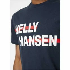T-shirts HELLY HANSEN RWB GRAPHIC T-SHIRT NAVY 22 Bleu / Blanc -Vêtements casual Homme Soldes Boutique 9 106063 rwb graphic t shirt navy 53763 597 05