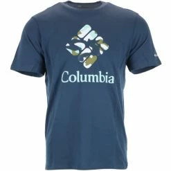 T-shirts COLUMBIA RAPID RIDGE GRAPHIC TEE M DARK MOUNTAIN 22 Bleu