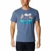 T-shirts COLUMBIA ALPINE WAY GRAPHIC TEE M DARK MOUNTAIN 22 Bleu -Vêtements casual Homme Soldes Boutique 9 106288 alpine way graphic tee m dark mountain 1888893478 01