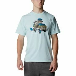 T-shirts COLUMBIA SUN TREK SHORT SLEEVE M ICY MORN 22 Bleu