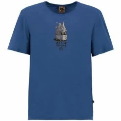 T-shirts E9 GOLDEN TS ROYAL BLUE 22 Bleu