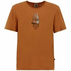 T-shirts E9 GOLDEN TS TOBACCO 22 Marron