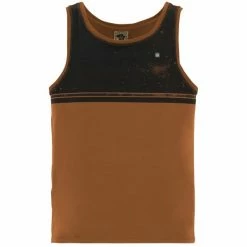 Débardeurs E9 1/3 TANK TOP TOBACCO 22 Marron