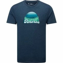 T-shirts TENTREE M RETRO TENTREE T-SHIRT MOONLIT OCEAN HEATHER 22 Bleu