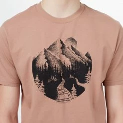 T-shirts TENTREE NO TRACE T-SHIRT MUSHROOM 22 Marron -Vêtements casual Homme Soldes Boutique 9 106735 no trace t shirt mushroom tcm4430 2163 05