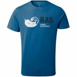 T-shirts RAB STANCE VINTAGE TEE DENIM 22 Bleu / Noir