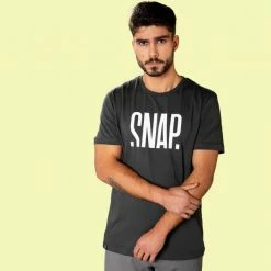 T-shirts SNAP LOGO T-SHIRT LIGHT BLACK 22 Noir 7 T-shirts SNAP LOGO T-SHIRT LIGHT BLACK 22 Noir -Vêtements casual Homme Soldes Boutique 9 107796 logo t shirt light black mt0004 004 03