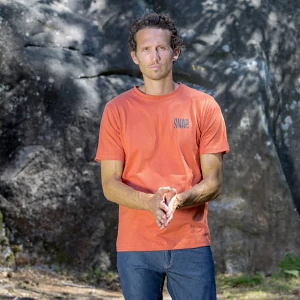 T-shirts SNAP M CLASSIC HEMP T-SHIRT TERRACOTA 22 Orange 4 T-shirts SNAP M CLASSIC HEMP T-SHIRT TERRACOTA 22 Orange – Image 2