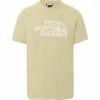 T-shirts THE NORTH FACE M S/S WOODCUT DOME TEE GRAVEL 22 Beige / Blanc -Vêtements casual Homme Soldes Boutique 9 108107 m s s woodcut dome tee gravel nf00a3g13x4 01