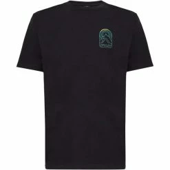 T-shirts OAKLEY MOUNTAIN SUN B1B TEE BLACKOUT 22 Noir / Vert / Jaune