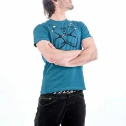 T-shirts NOGRAD NOT NOVICE - BLUE LAGON 22 Bleu / Blanc / Noir -Vêtements casual Homme Soldes Boutique 9 108525 not novice bleu lagon ngd 071 bl 04