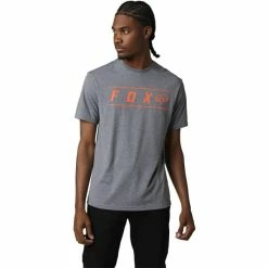 T-shirts FOX PINNACLE SS TECH TEE HEATHER GRAPHITE 22 Gris / Rose