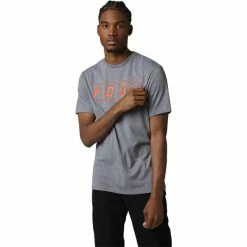 T-shirts FOX PINNACLE SS TECH TEE HEATHER GRAPHITE 22 Gris / Rose -Vêtements casual Homme Soldes Boutique 9 108797 pinnacle ss tech tee heather graphite 28647 185 03