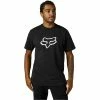 T-shirts FOX LEGACY FOX HEAD SS TEE BLACK/WHITE 23 Noir -Vêtements casual Homme Soldes Boutique 9 108803 legacy head ss tee black white 28990 018 01