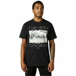 T-shirts FOX HEAD SPLITTER SS PREMIUM TEE BLACK 22 Noir