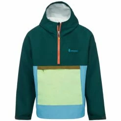 Vestes COTOPAXI M CIELO RAIN ANORAK DEEP OCEAN 22 Vert / Bleu / Orange