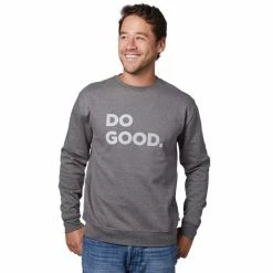 Sweatshirts COTOPAXI M DO GOOD CREW SWEATSHIRT HEATHER GREY 23 Gris / Blanc