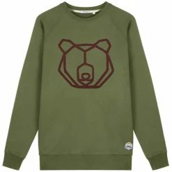 Sweatshirts FRENCH DISORDER CLYDE OURS KHAKI 23 Vert