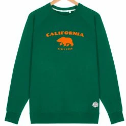 Sweatshirts FRENCH DISORDER CLYDE CALIFORNIA STATE BOTTLE GREEN 23 Vert