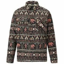 Vestes PICTURE BEMIDJI ORIAL JKT ORIAL PRINT 23 Rouge / Noir / Marron