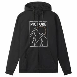 Sweatshirts PICTURE KENOMA ZIP HOODIE BLACK 23 Noir
