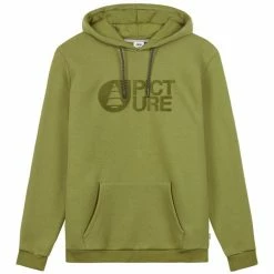 Sweatshirts PICTURE BASEMENT FLOCK HOODIE ARMY GREEN 23 Vert