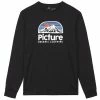 T-shirts PICTURE AUTHENTIC LS TEE BLACK 23 Noir -Vêtements casual Homme Soldes Boutique 9 110711 authentic ls tee black mts995 a 01