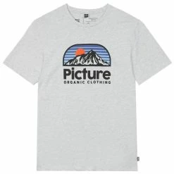 T-shirts PICTURE AUTHENTIC TEE GREY MELANGE 23 Gris