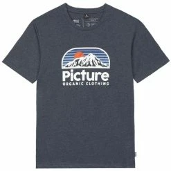 T-shirts PICTURE AUTHENTIC TEE DARK BLUE MELANGE 23 Gris