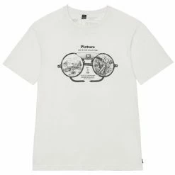 T-shirts PICTURE D&S GLASSES TEE NATURAL WHITE 23 Blanc