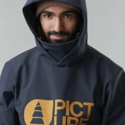 Sweatshirts PICTURE PARKER JKT M DARK BLUE 23 Bleu / Marron -Vêtements casual Homme Soldes Boutique 9 111290 parker jkt m dark blue mvt401 c 04