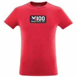 T-shirts MILLET M100 TS SS M RED 23 Rouge