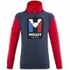 Sweatshirts MILLET HERITAGE SWEAT HOODIE M SAPHIR/RED 23 Rouge / Bleu -Vêtements casual Homme Soldes Boutique 9 111354 heritage sweat hoodie m saphir red miv9657 9575 01