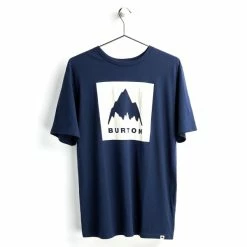 T-shirts BURTON CLASSIC MOUNTAIN HIGH SS DRESS BLUE 23 Bleu / Blanc -Vêtements casual Homme Soldes Boutique 9 114110 classic mountain high ss dress blue 20377106 400 03