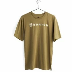 T-shirts BURTON HORIZONTAL MOUNTAIN SS MARTINI OLIVE 23 Vert -Vêtements casual Homme Soldes Boutique 9 114114 20383104 300 03
