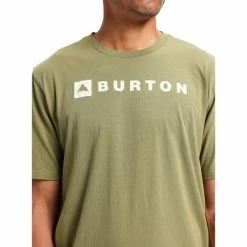 T-shirts BURTON HORIZONTAL MOUNTAIN SS MARTINI OLIVE 23 Vert -Vêtements casual Homme Soldes Boutique 9 114114 20383104 300 04