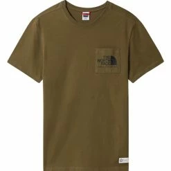 T-shirts THE NORTH FACE M SCRAP BERKELEY CALIFORNIA PCKT TEE MILITARY OLIVE 23 Vert