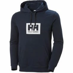 Sweatshirts HELLY HANSEN BOX HOODIE NAVY 23 Bleu