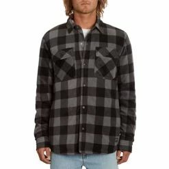 Chemises VOLCOM BOWERED FLEECE LS PEWTER 23 Gris / Noir 10 Chemises VOLCOM BOWERED FLEECE LS PEWTER 23 Gris / Noir -Vêtements casual Homme Soldes Boutique 9 114875 bowered fleece ls pewter a5832202 pew 04