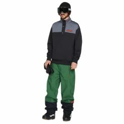 Sweatshirts VOLCOM SHE CREW FLEECE BLACK 23 Gris / Noir -Vêtements casual Homme Soldes Boutique 9 115075 she crew fleece black g4652302 blk 03