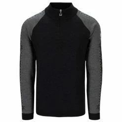 Pulls DALE OF NORWAY GEILO M SWEATER DARK CHARCOAL SMOKE 23 Noir / Gris