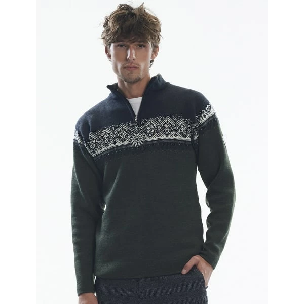 Pulls DALE OF NORWAY MORITZ M SWEATER DARKGREEN SMOKE DARKCHARCOAL 23 Vert / Bleu 4 Pulls DALE OF NORWAY MORITZ M SWEATER DARKGREEN SMOKE DARKCHARCOAL 23 Vert / Bleu – Image 2