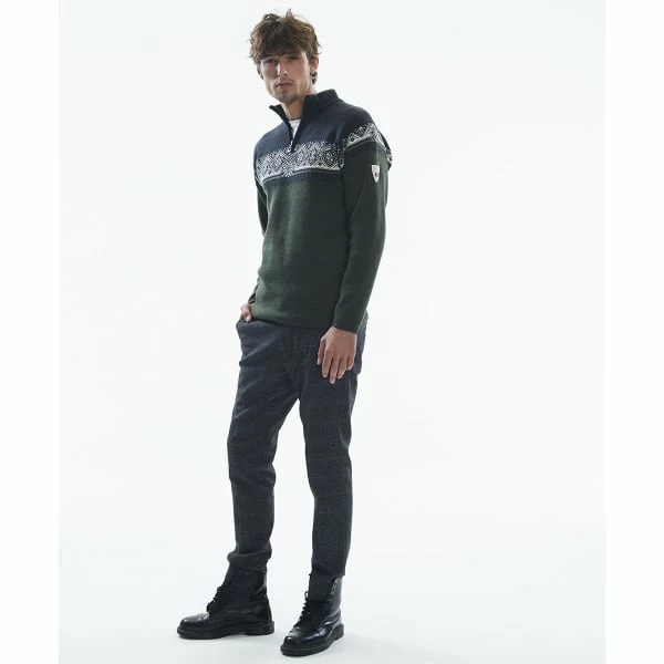 Pulls DALE OF NORWAY MORITZ M SWEATER DARKGREEN SMOKE DARKCHARCOAL 23 Vert / Bleu 6 Pulls DALE OF NORWAY MORITZ M SWEATER DARKGREEN SMOKE DARKCHARCOAL 23 Vert / Bleu – Image 4
