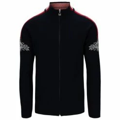 Pulls DALE OF NORWAY SPIRIT M JACKET NAVY OFFWHITE RASPBERRY Bleu