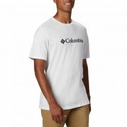 T-shirts COLUMBIA CSC BASIC LOGO TEE WHITE 23 Blanc -Vêtements casual Homme Soldes Boutique 9 116788 csc basic logo tee white 1680053 100 03