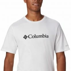 T-shirts COLUMBIA CSC BASIC LOGO TEE WHITE 23 Blanc -Vêtements casual Homme Soldes Boutique 9 116788 csc basic logo tee white 1680053 100 05
