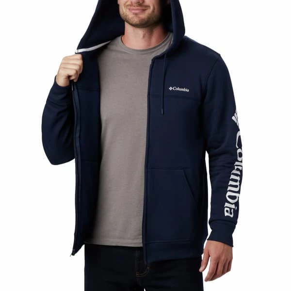 Sweatshirts COLUMBIA LOGO FLEECE FULL ZIP COLLEGIATE NAVY 23 Bleu 7 Sweatshirts COLUMBIA LOGO FLEECE FULL ZIP COLLEGIATE NAVY 23 Bleu – Image 5