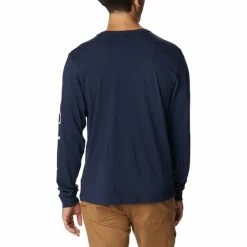 T-shirts COLUMBIA CSC BASIC LOGO LS SLEEVE COLLEGIATE NAVY 23 Bleu -Vêtements casual Homme Soldes Boutique 9 117209 2013561 465 05
